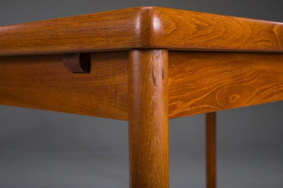 Image 1 of Danish Extendable Dining Table in Teak by Henning Kjærnulf for Vejle Møbelfabrik, 1960s