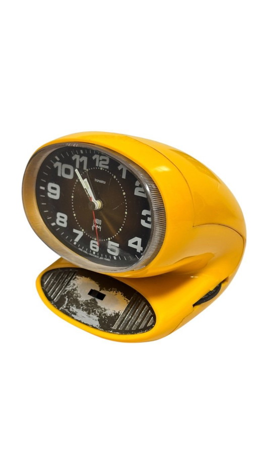 Radiosveglia AM Japy degli anni '70, alimentata tramite USB, modello Space Age