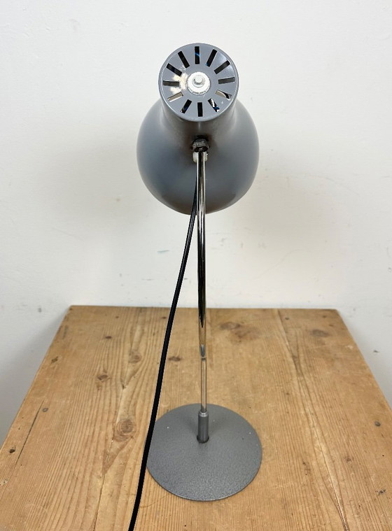 Image 1 of Lampada da tavolo grigia di Josef Hurka per Napako, anni '60