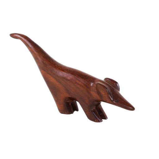 Figurine animale en teck, design danois, années 1970, fabriquée au Danemark