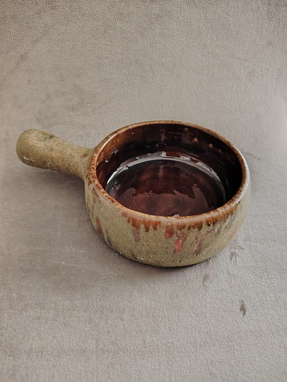 Image 1 of Campo piano Orezza Corsica vintage Keramik Schale mit Griff. Feuerfest