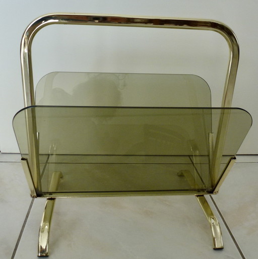 CRISTALLO MOLATO Vintage magazine rack.