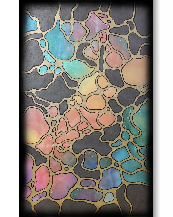 Abstract A1369 - Large Pearlescent Painting – Paintings & Drawings, Canvas (photo 7 of 10)