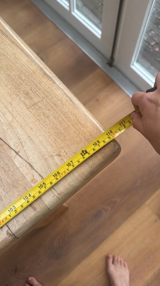 Solid Oak Dining Table 280x100cm – Wood (photo 8 of 11)