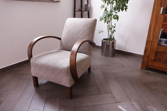 Image 1 of Halabala fauteuil - Type C, Iconisch Tsjecho-Slowaaks ontwerp uit de jaren 1950