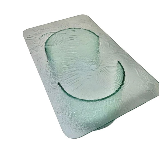 Image 1 of Sculpturale Brutalistische Glazen Salontafel van Heinz Lilienthal, Duitsland 1970