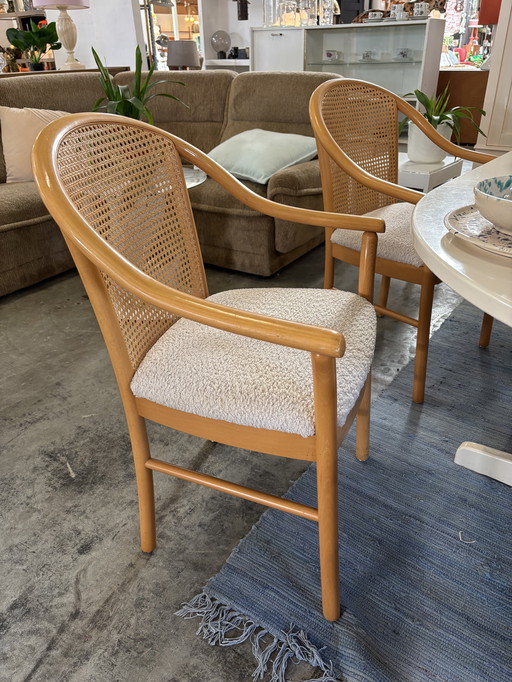 4 x dining chairs Webbing back