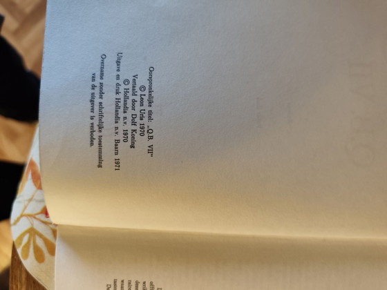 vintage Leon Uris boeken set, Hollandia, Koffietafelboeken, Papier, Gold (foto 4 van 7)