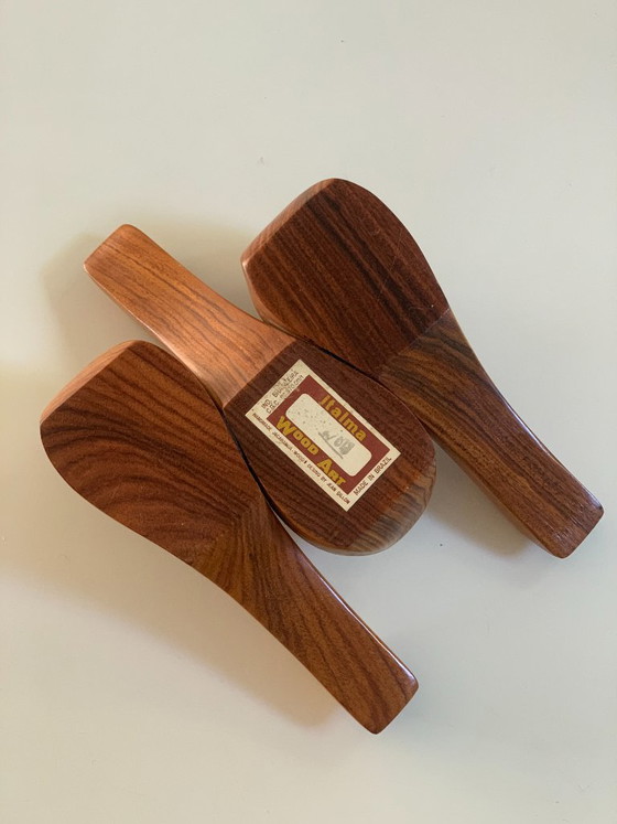 Vintage Jean Gillon Jacaranda Rosewood Pipe Holder – Italma WoodArt Brazil 1960s – Decorative Objects (photo 3 of 6)