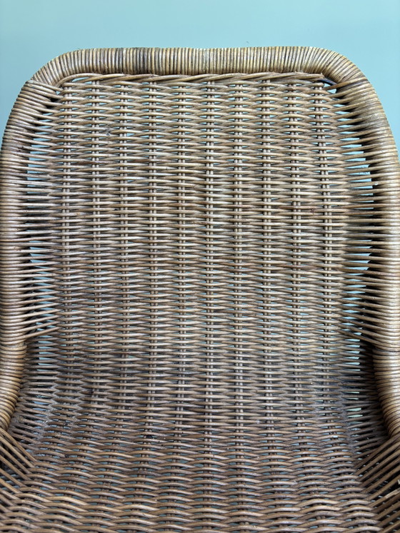 2 sedie da pranzo Dirk Van Sliedregt – Metal, Rattan (photo 9 of 15)