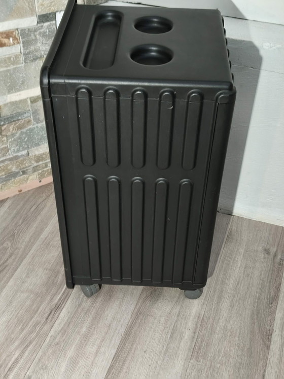 Desserte roulante Didrik par K&M Hagberg pour Ikea 2002, Meubles de rangement pour bureau, Plastique, Noir (photo 6 sur 12)