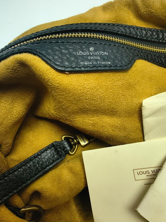 Image 1 of Sac hobo Louis Vuitton Surya Monogram en denim noir XL