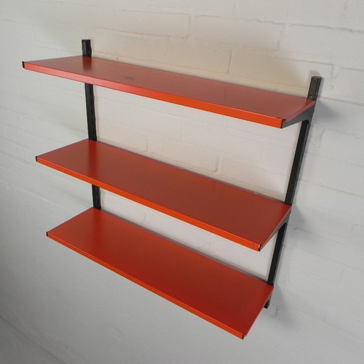 Tomado Holland wall rack - A. Dekker orange black, 1970s