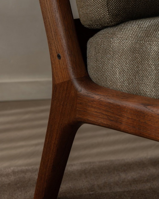 Image 1 of Vintage Senator tweezitsbank van Ole Wanscher voor Cado | Frame van Deens teakhout | Originele bekleding | Jaren 60