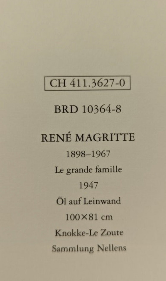 Image 1 of René Magritte: "Le Grande Famille, 1947."