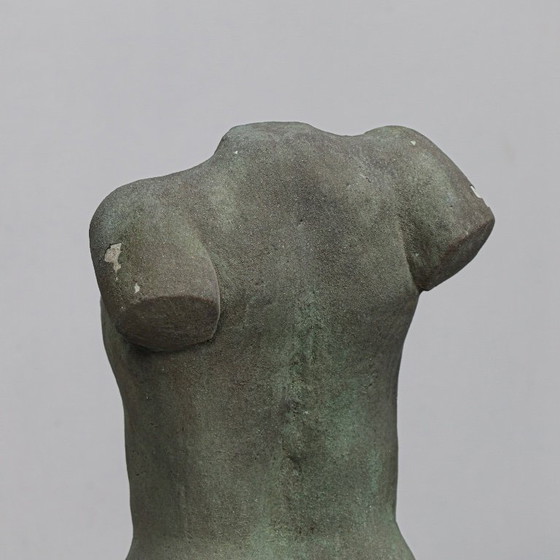 Image 1 of Betonnen sculptuur van een vrouwelijk torso van Francine Govers, Nederland, jaren 1990.
