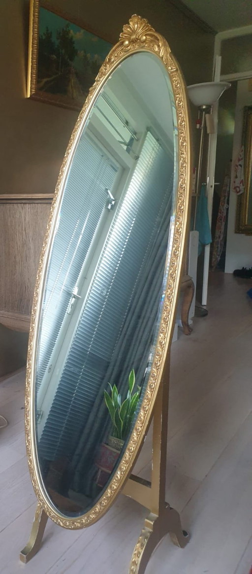 Standing vintage mirror