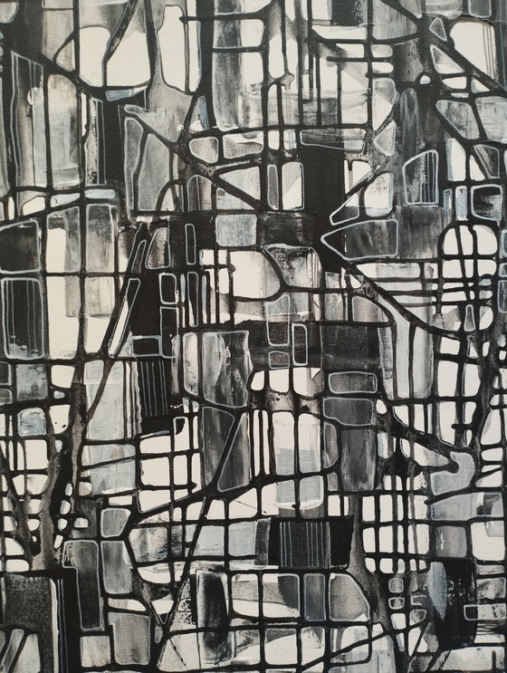 Image 1 of Natia Antadze Abstracte compositie XXL