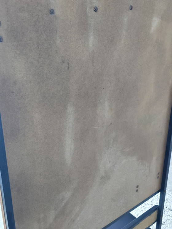 Image 1 of Mid-Century Design Wooden Coat Rack with Mirror and Storage Bench, Pastoe Style, Netherlands, 1960s