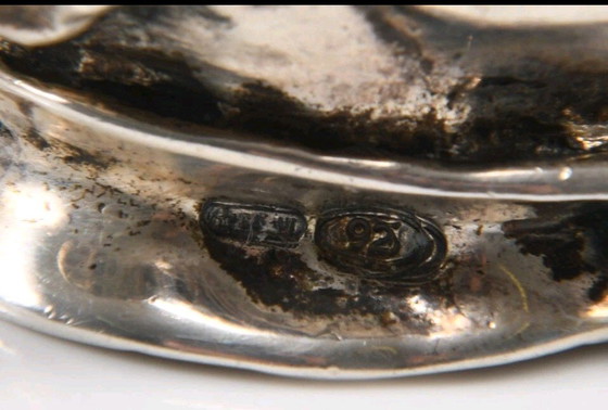 Image 1 of Zilveren 925 Charlie Chaplin-hoofd