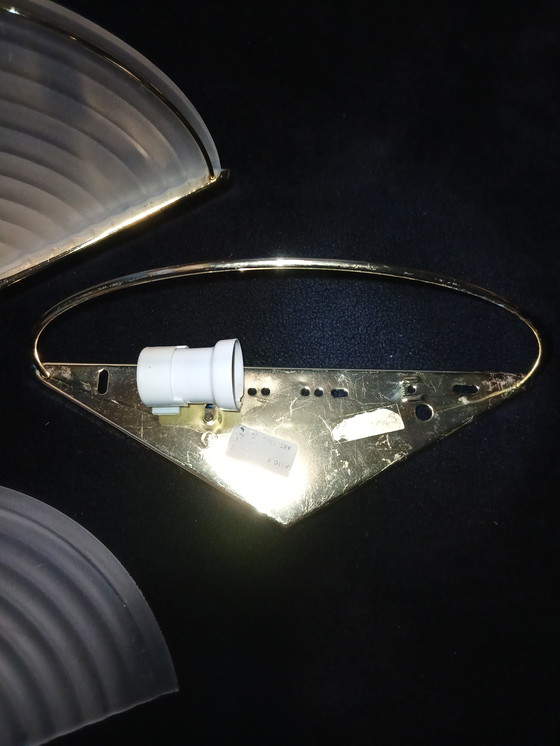 Image 1 of Due applique da parete in vetro Art Déco