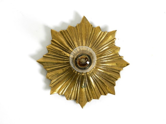 Image 1 of Lampade da parete o da soffitto in bronzo con design a stella spaziale anni '60
