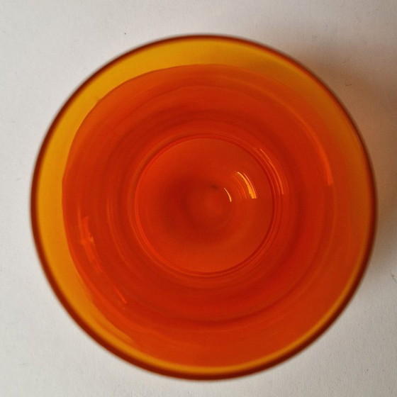 Åseda Glasbruk Sweden - Grande vaso arancione di Bo Borgström - Anni '70 – Åseda Glasbruk Zweden, Vasi (photo 7 of 7)