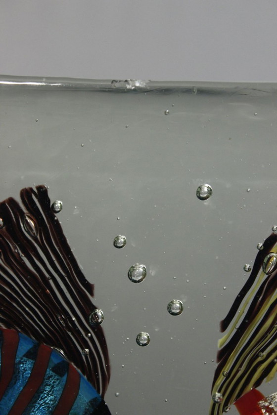 Image 1 of 5.5 Kg Large Aquarium sculpture Alfredo Barbini Cenedese blown glass Murano 1970s
