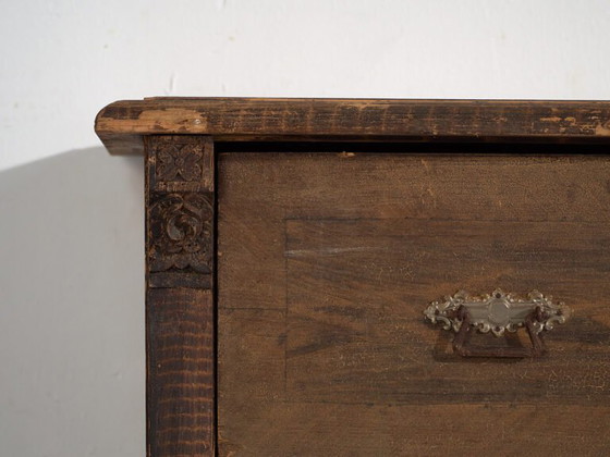 Antique chest of drawers with dark patina (c.1920) #43 (photo 33 of 40)