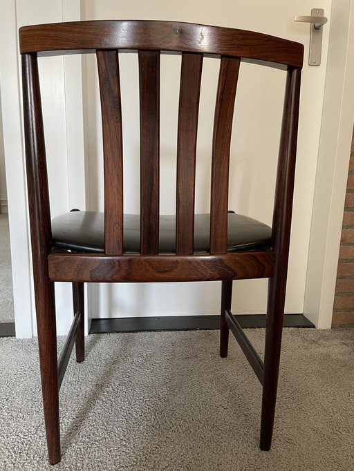 4 rosewood dining chairs '60s Tennfjord Norway