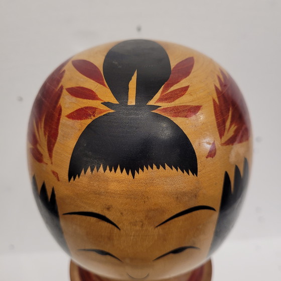 Image 1 of Traditionelle Kokeshi-Puppe, polychromes Holz, 40er Jahre – Japan