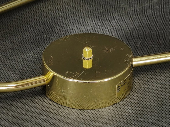 Image 1 of Set aus drei Messing-Wandleuchten aus Opalglas von Kamenický Šenov, 1970er Jahre