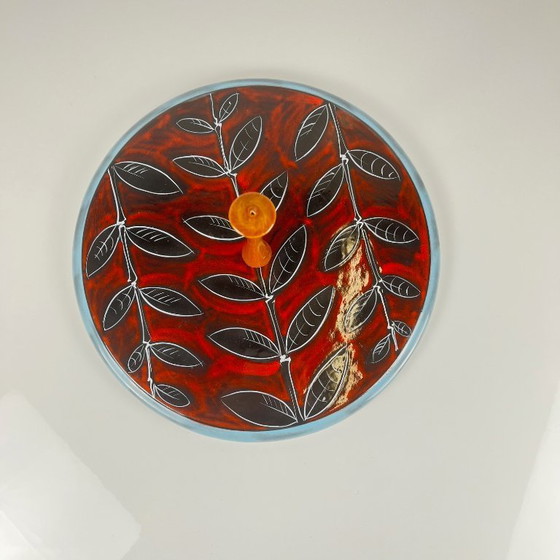 Image 1 of Vassoio in ceramica italiana con manico, 1960