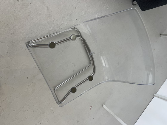 Image 1 of IKEA Tobias Design Buisframe Sgabello - Trasparente / Cromato
