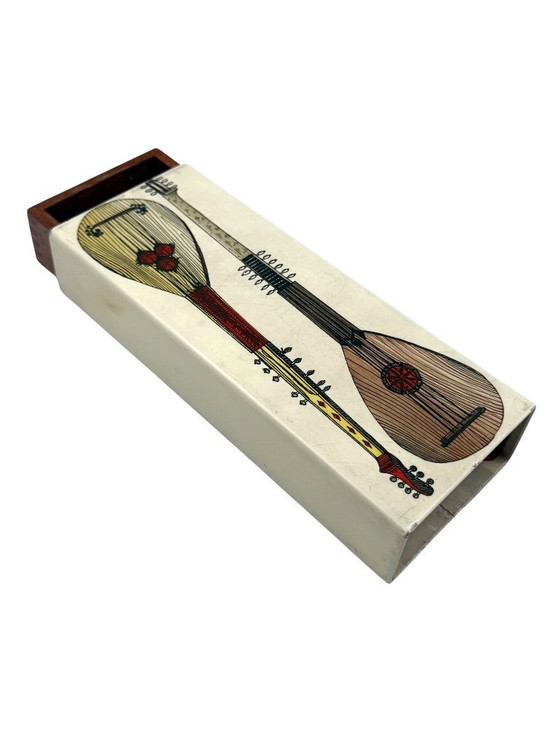 Image 1 of Piero Fornasetti, Mandolinen Zigarren Kiste, Mailand Italien, ca. 1960er Jahre