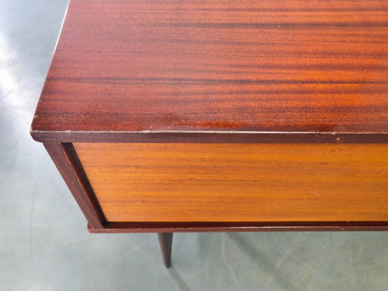 Image 1 of Italian Midcentury Sideboard 1950s High Gloss Cabinet Vintage