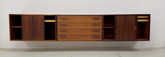 Image 1 of Credenza a muro in palissandro di Kai Kristiansen per Feldballes, anni '60