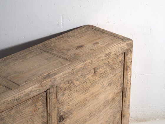Antique sideboard in elm with two doors – China, circa 1950 – Sideboard cabinet (photo 16 of 40)