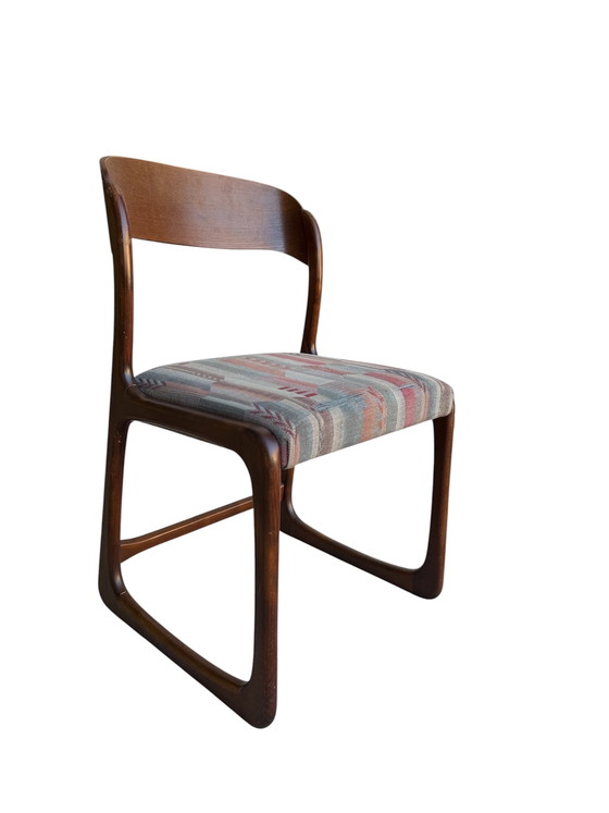 Image 1 of CHAISES DE SALLE À MANGER TRAINEAU DE BAUMANN, ANNÉES 1950