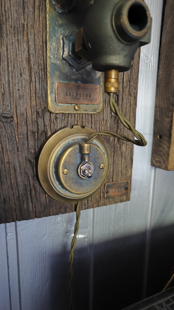 Lámpara de pared industrial – Lux Ferre, Apliques, Copper, Brass (photo 4 of 5)