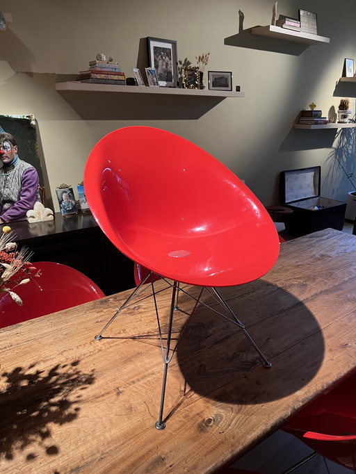 6 chaises de salle à manger Kartell Eros par Philippe Starck