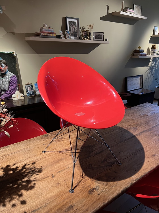 Image 1 of 6 chaises de salle à manger Kartell Eros par Philippe Starck