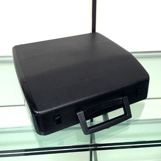 Image 1 of Macchina da scrivere Brother Deluxe 250TR blu, anni '70, con custodia, prodotta in Giappone.