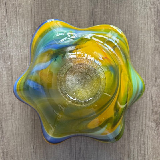 Goldan Talast Bowl Vintage Glass Fruit Bowl (photo 3 of 5)