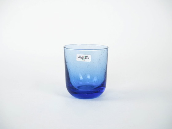 Image 1 of Set di bicchieri color cobalto, design italiano, anni '70, produzione: Italia