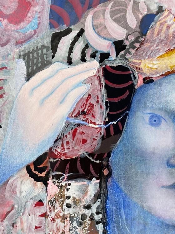 Image 1 of Erotic expressionist portrait of N. Boéri Véfour. France, 1960s