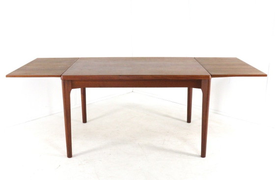 Image 1 of Henning Kjaernulf for Vejle extendable dining table table Danish vintage