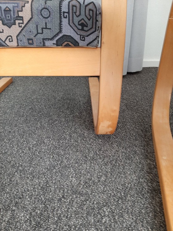 2 Alvar Aalto 402 fauteuils – Stoelen / fauteuils, Wood, Textile (photo 11 of 11)