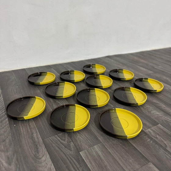 Image 1 of Set Da Pranzo Vintage In Ceramica Prod. SIC Design Space Age 12 Pcs