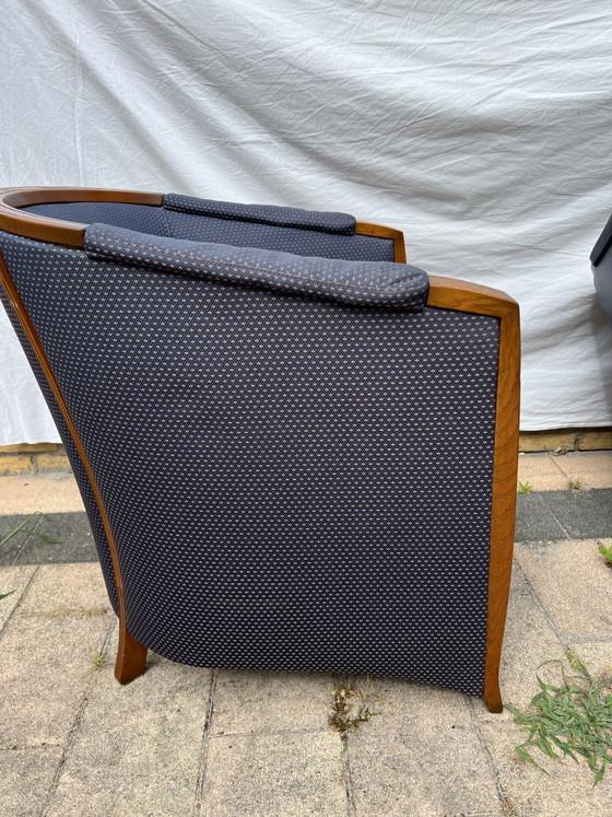 Image 1 of Kersenhout jugendstil fauteuil